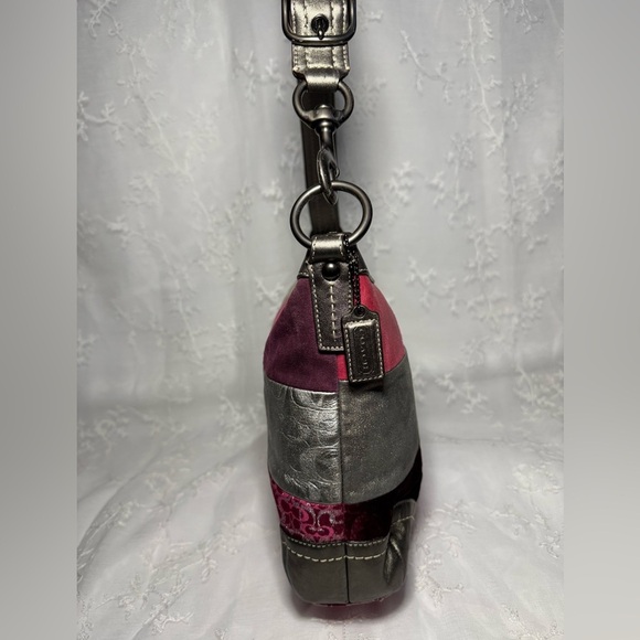 Coach Y2K Pink & Silver Patchwork Shoulder Bag - H0893-F12865 - Picture 11 of 13